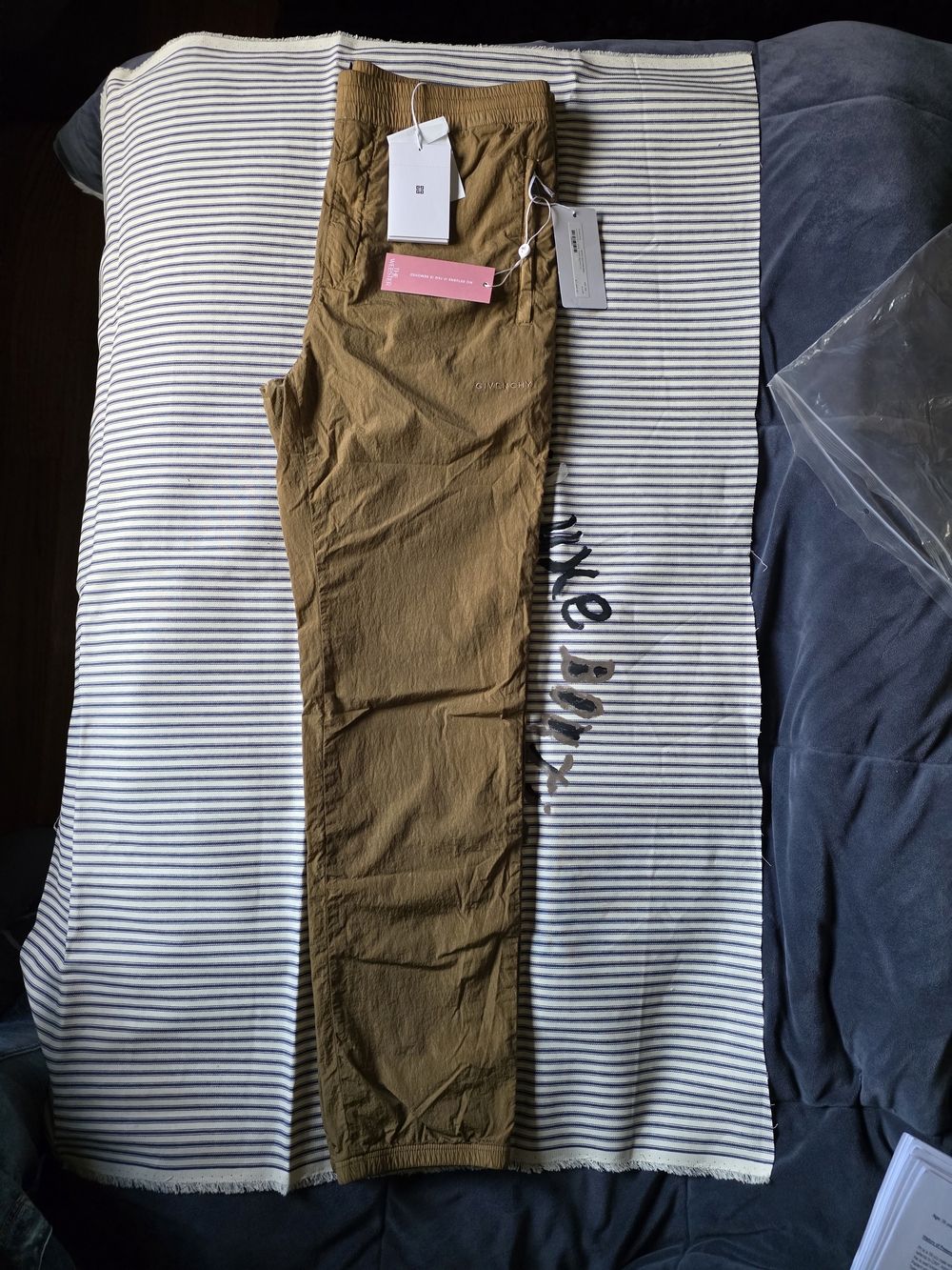 Givenchy Olive/Tan Drawstring Jogger Sweatpants